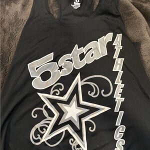 CHEER - Black 5 Star Athletics Tank Top